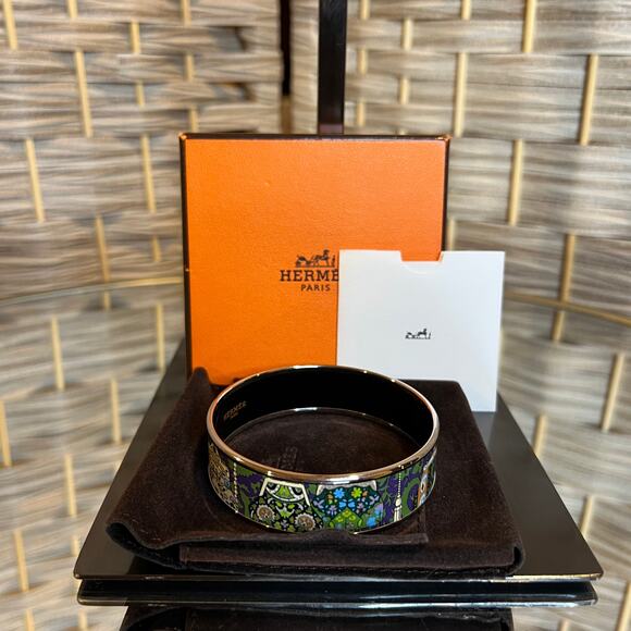 Hermes Enamel Bangle Bracelet - Picture 2 of 7